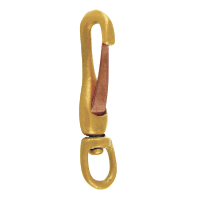 Solid Brass Swivel Round Eye Spring Snap