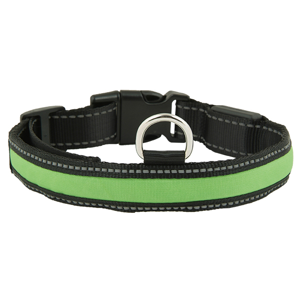 LED Flashing Nylon Dog Collar with Super Bright LED 