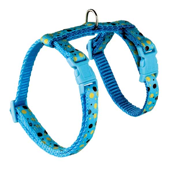 Nylon More Tape Printed Cat Harness