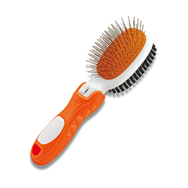 Stainless Steel Ball Pin / PVC Bristle Double Side Brush