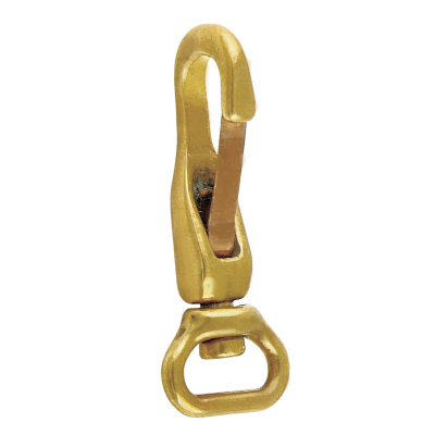 Solid Brass Swivel Strap Eye Spring Snap