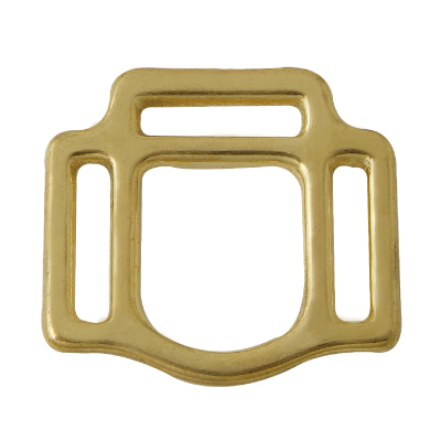 Malleable Iron 3-Loop Halter Square Buckle