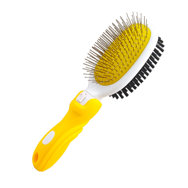 Stainless Steel Ball Pin / PVC Bristle Double Side Brush