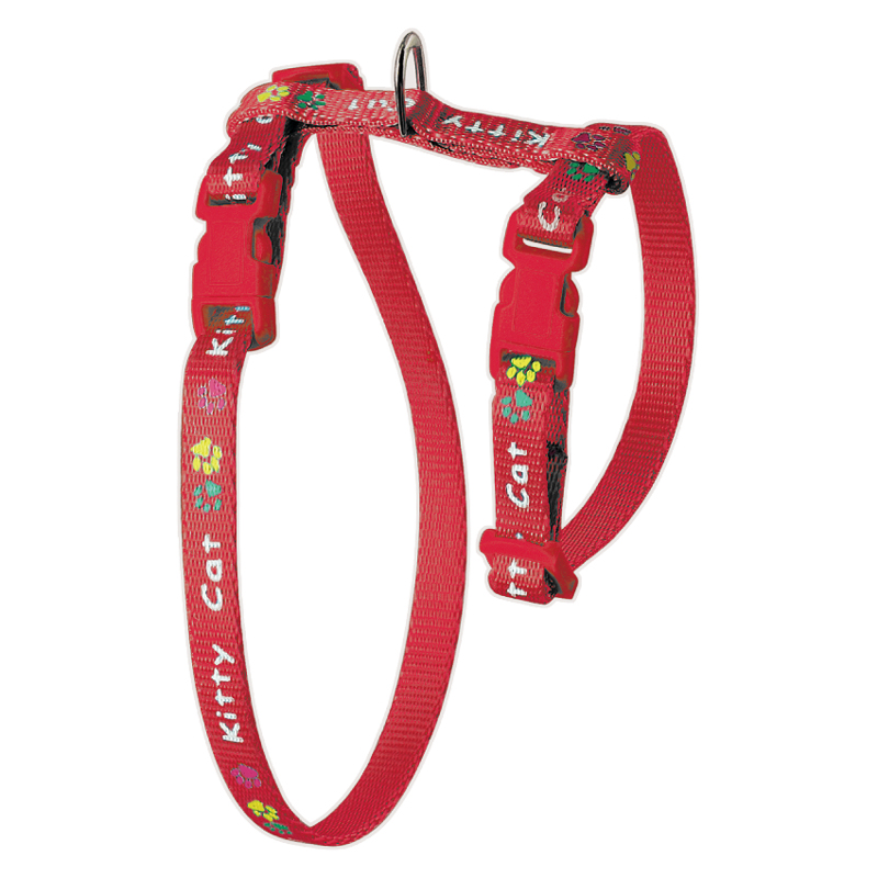 Tape Printed Nylon Cat Harness