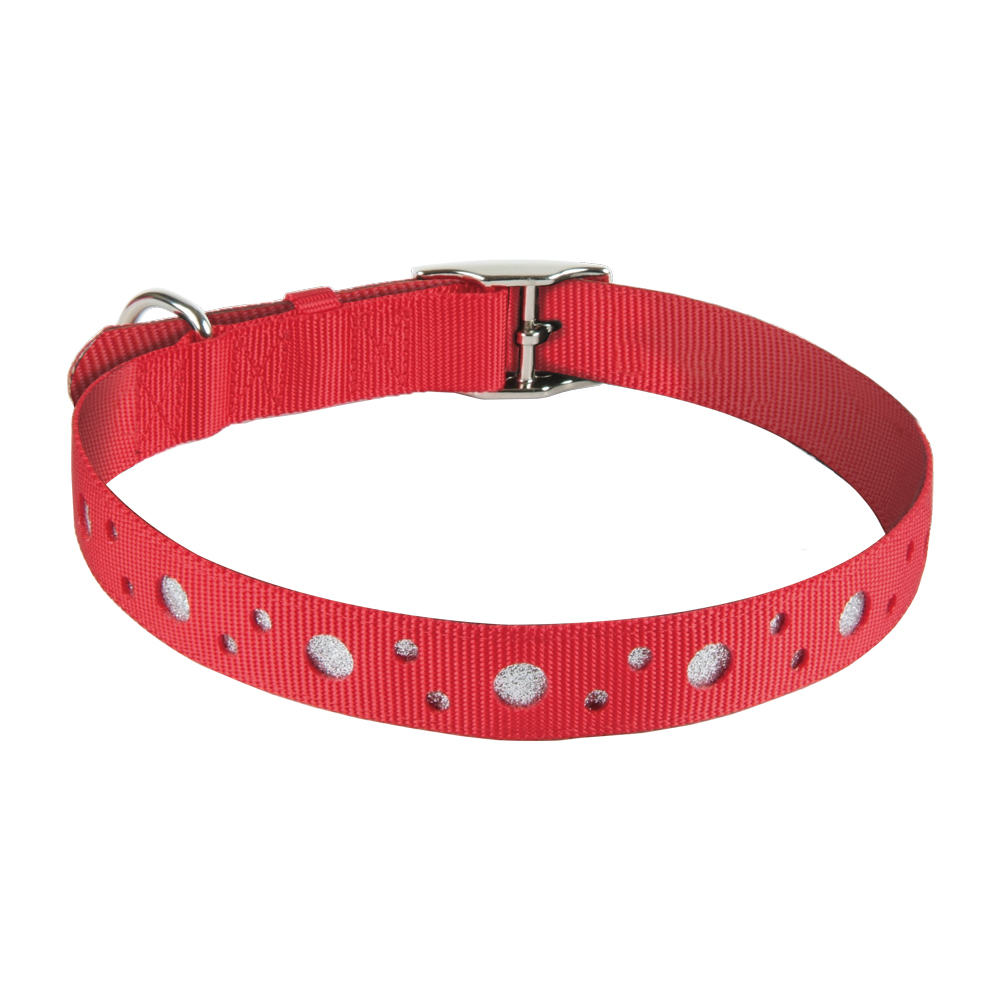 Stylish Two Layered Cutout Nylon Dog Collar