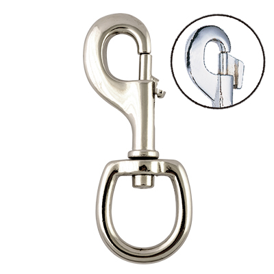 Bolt Snap, Rust proof metal snap hook ,Nickel plated , Eletro galvanized ,Brass platedChromium plated , Alloy zine die castingElectric Dipping Swivel round eye snap hook.