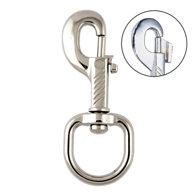 Bolt Snap, Rust proof metal snap hook ,Nickel plated , Eletro galvanized ,Brass platedChromium plated , Alloy zine die castingElectric Dipping Swivel round eye snap hook.